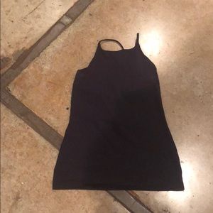 Plum Lululemon workout top Size 8 built in bra.